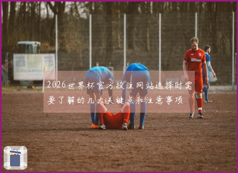 2026世界杯官方投注网站选择时需要了解的几大关键点和注意事项